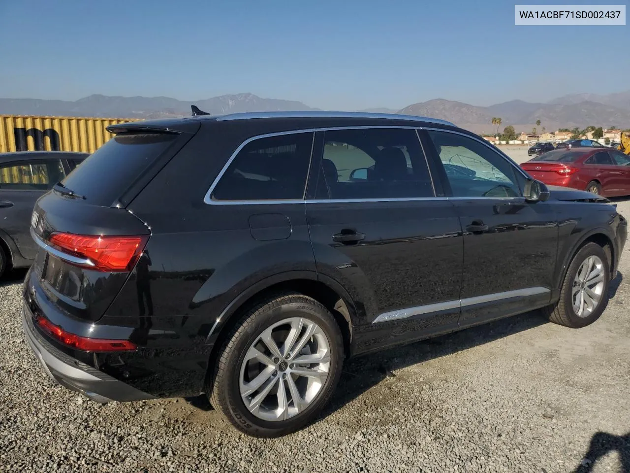 2025 Audi Q7 Premium VIN: WA1ACBF71SD002437 Lot: 73171104