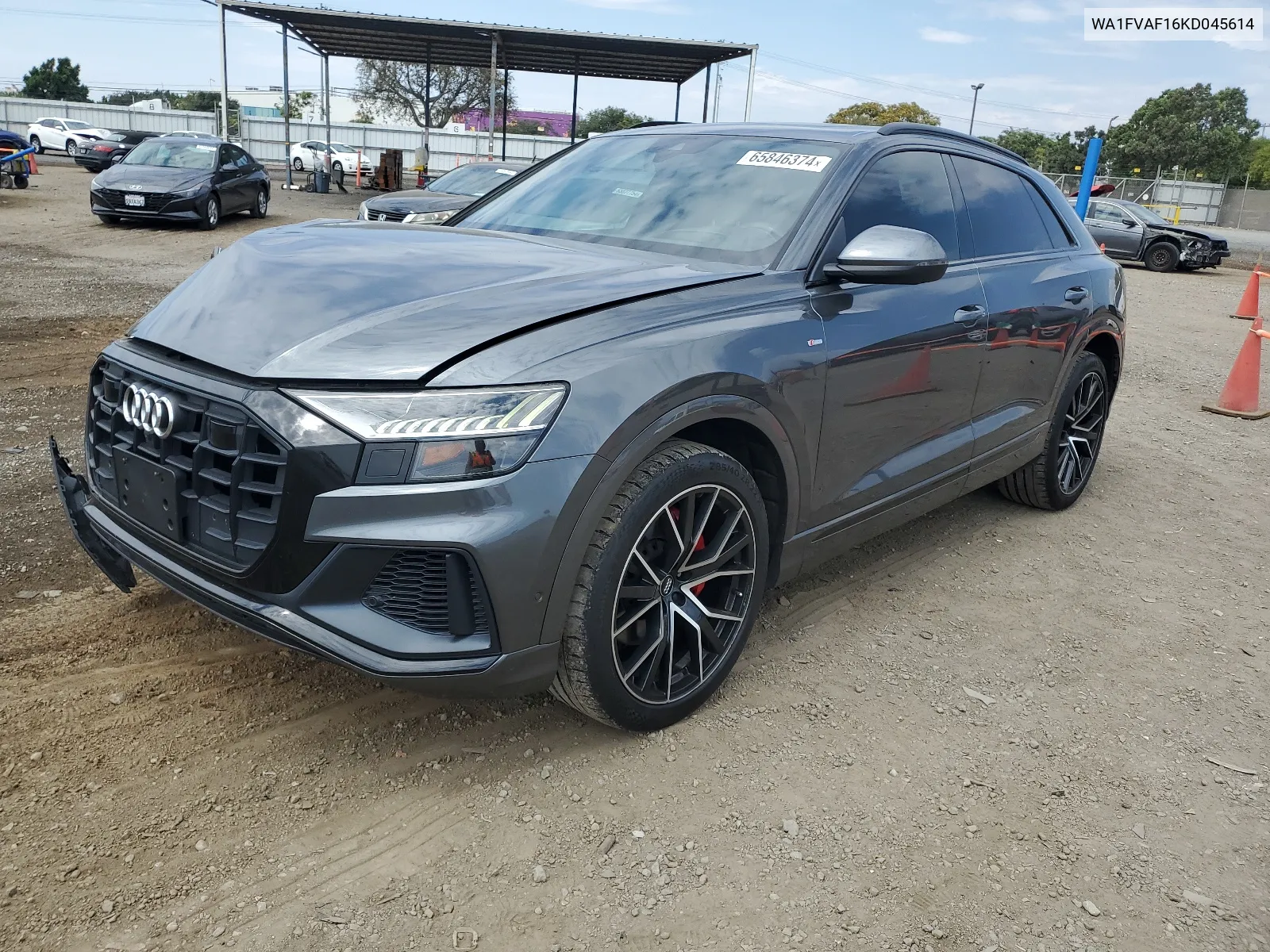 2019 Audi Q8 Prestige S-Line VIN: WA1FVAF16KD045614 Lot: 65846374