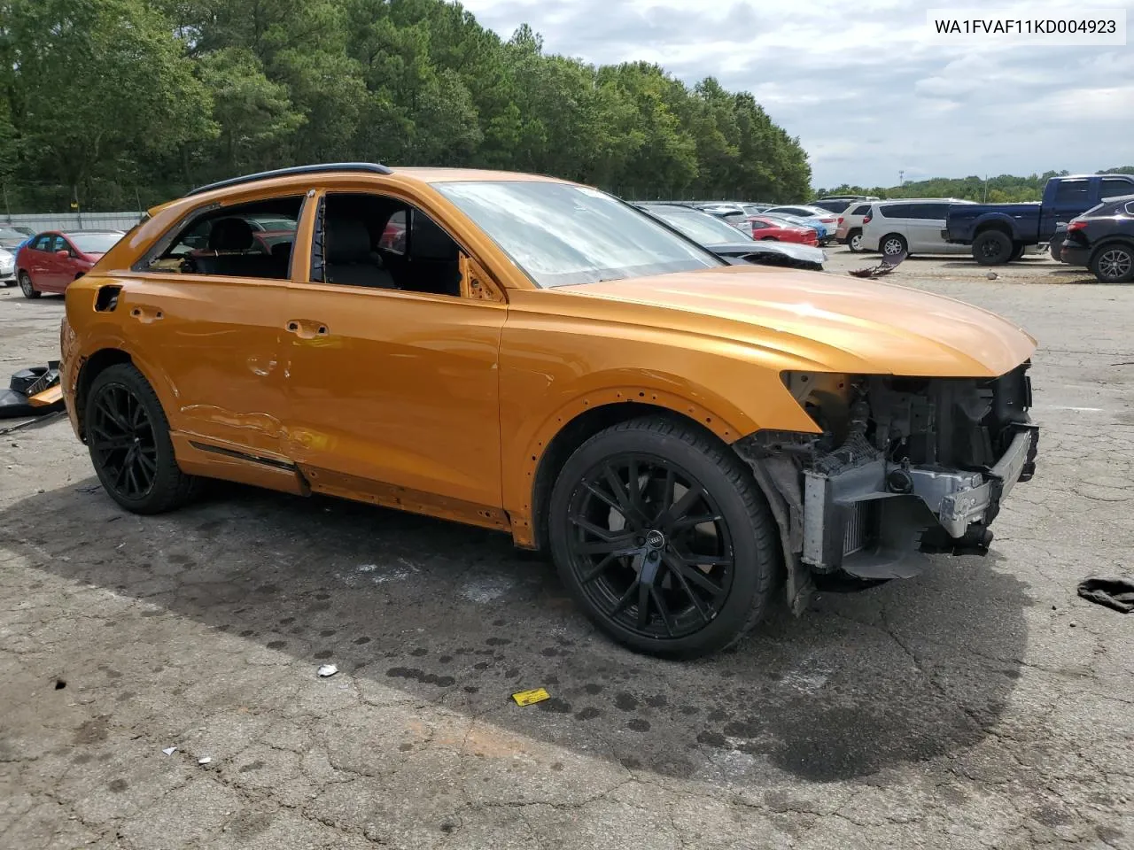 2019 Audi Q8 Prestige S-Line VIN: WA1FVAF11KD004923 Lot: 69957264