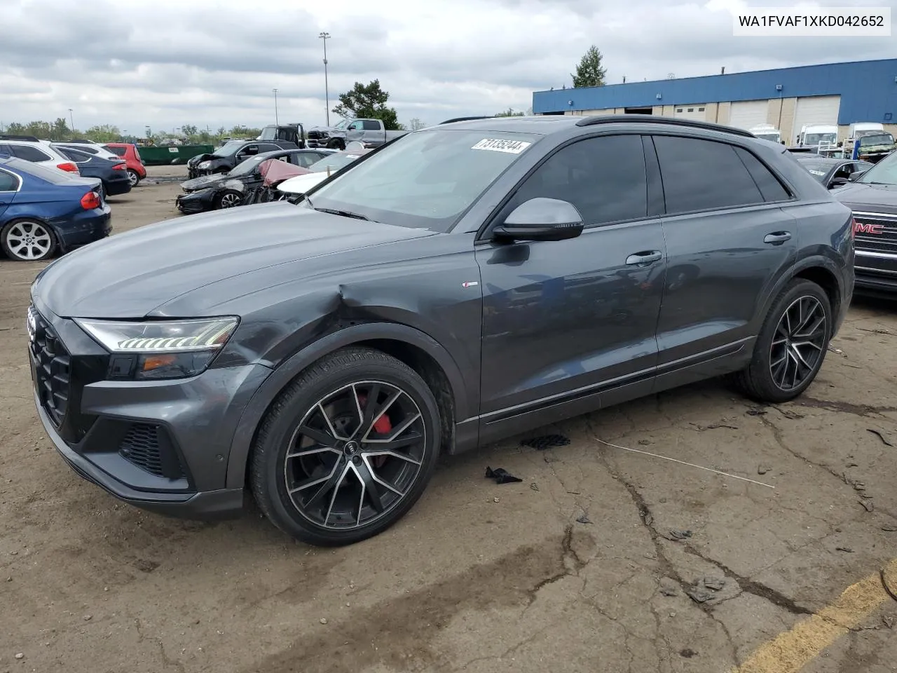 2019 Audi Q8 Prestige S-Line VIN: WA1FVAF1XKD042652 Lot: 73135244