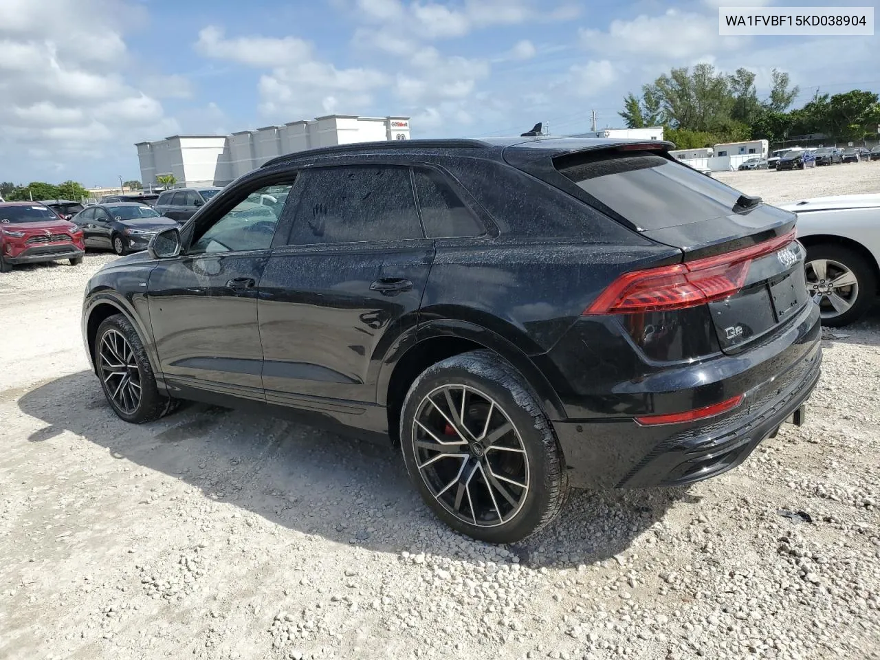 2019 Audi Q8 Prestige S-Line VIN: WA1FVBF15KD038904 Lot: 79465194