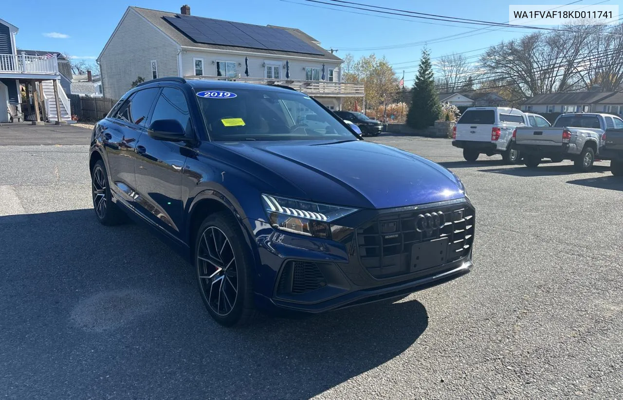 2019 Audi Q8 Prestige S-Line VIN: WA1FVAF18KD011741 Lot: 81402804