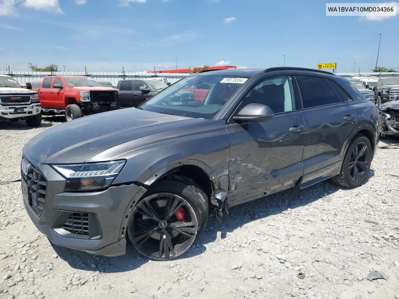 WA1BVAF10MD034366 2021 Audi Q8 Premium Plus