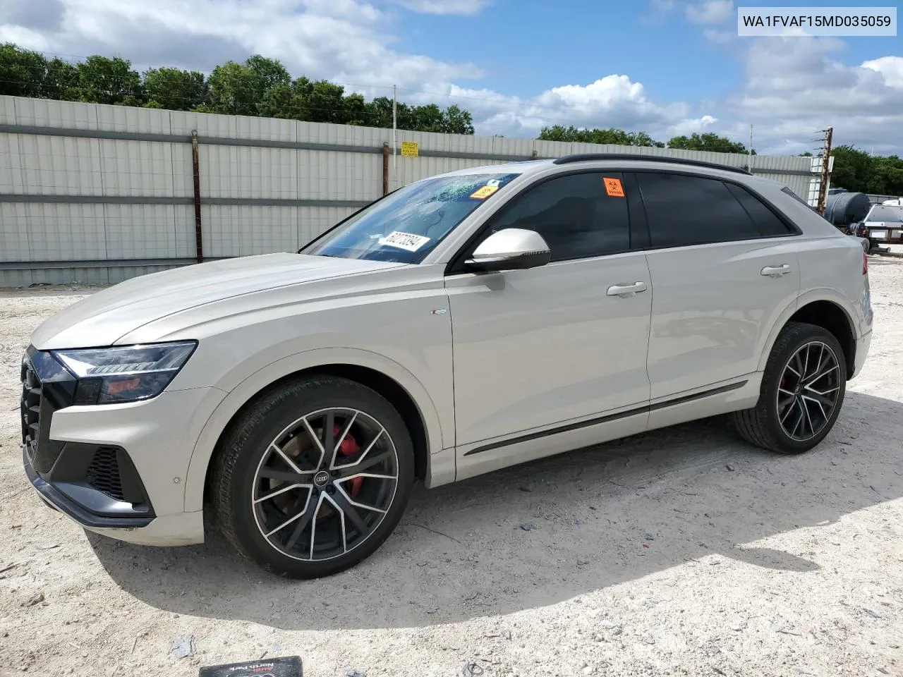 WA1FVAF15MD035059 2021 Audi Q8 Prestige S-Line