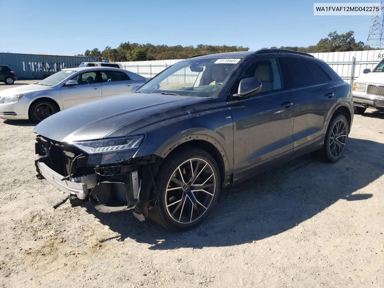 WA1FVAF12MD042275 2021 Audi Q8 Prestige S-Line