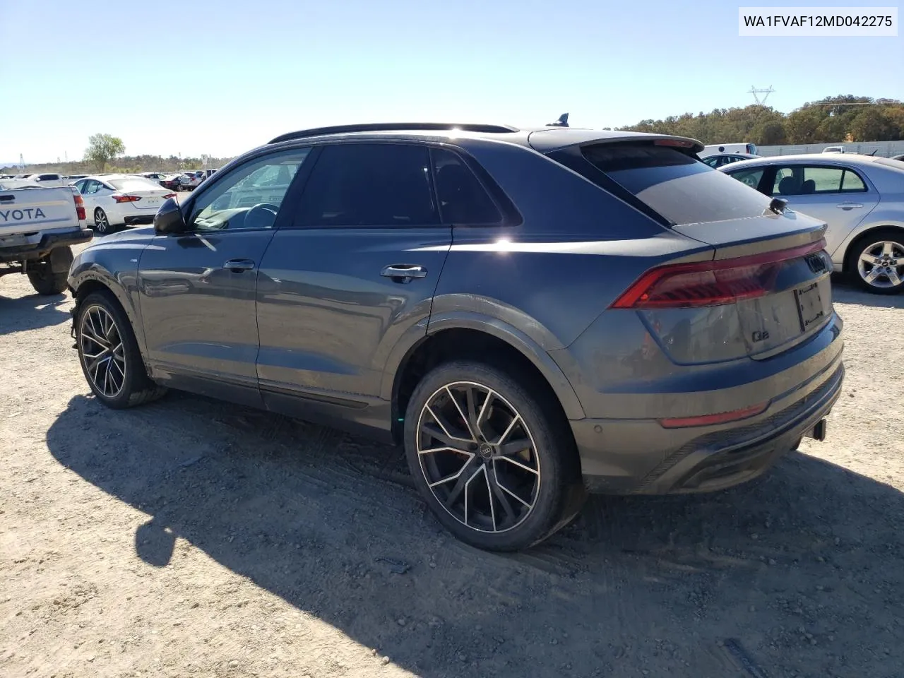 WA1FVAF12MD042275 2021 Audi Q8 Prestige S-Line