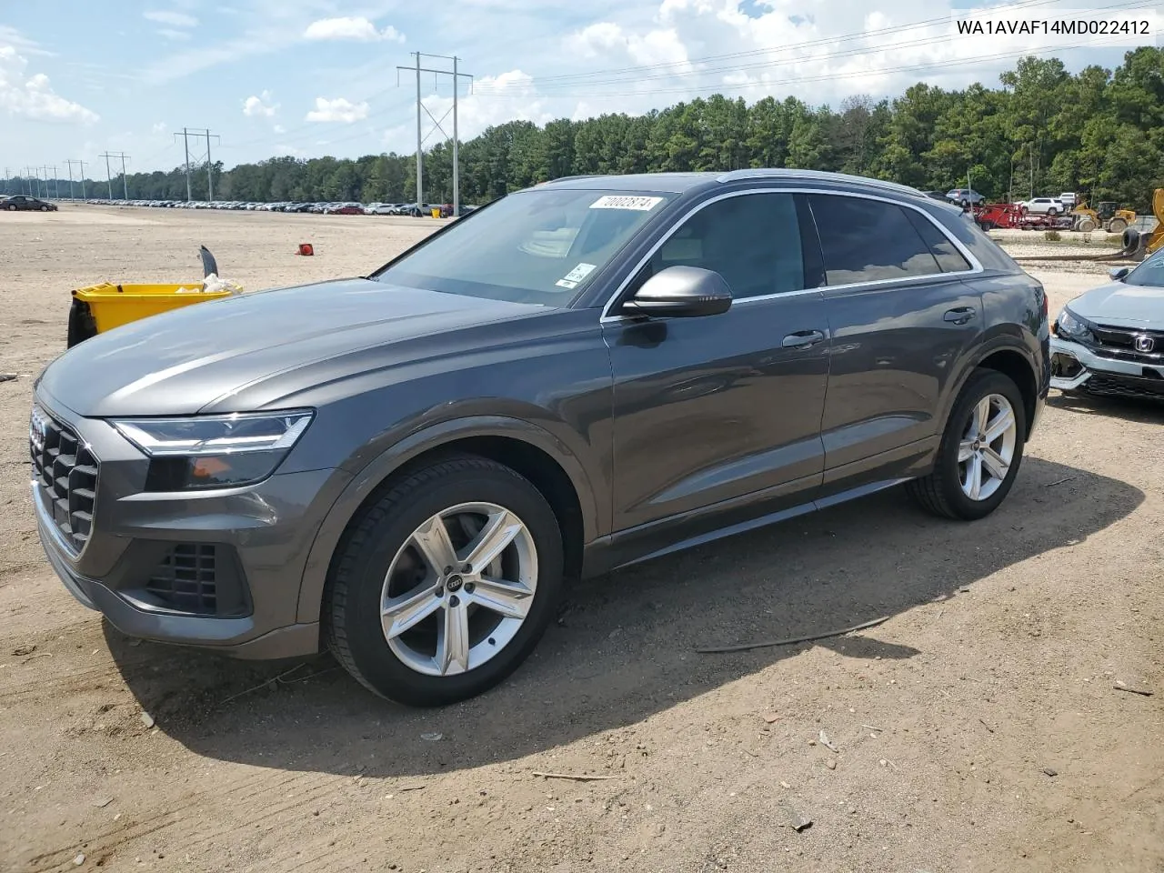 2021 Audi Q8 Premium VIN: WA1AVAF14MD022412 Lot: 70002874