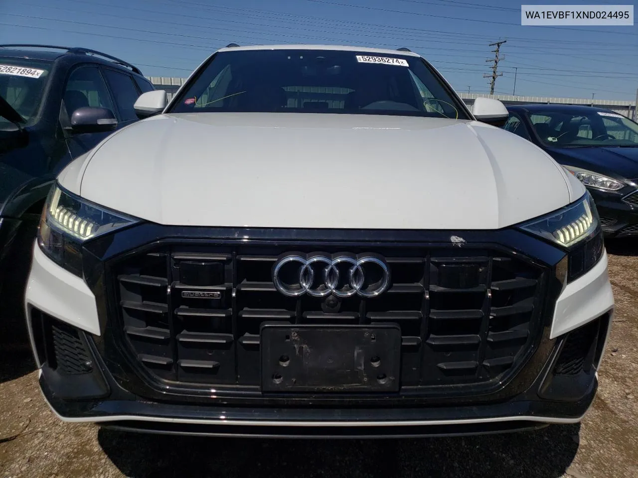 2022 Audi Q8 Premium Plus S-Line VIN: WA1EVBF1XND024495 Lot: 52936274