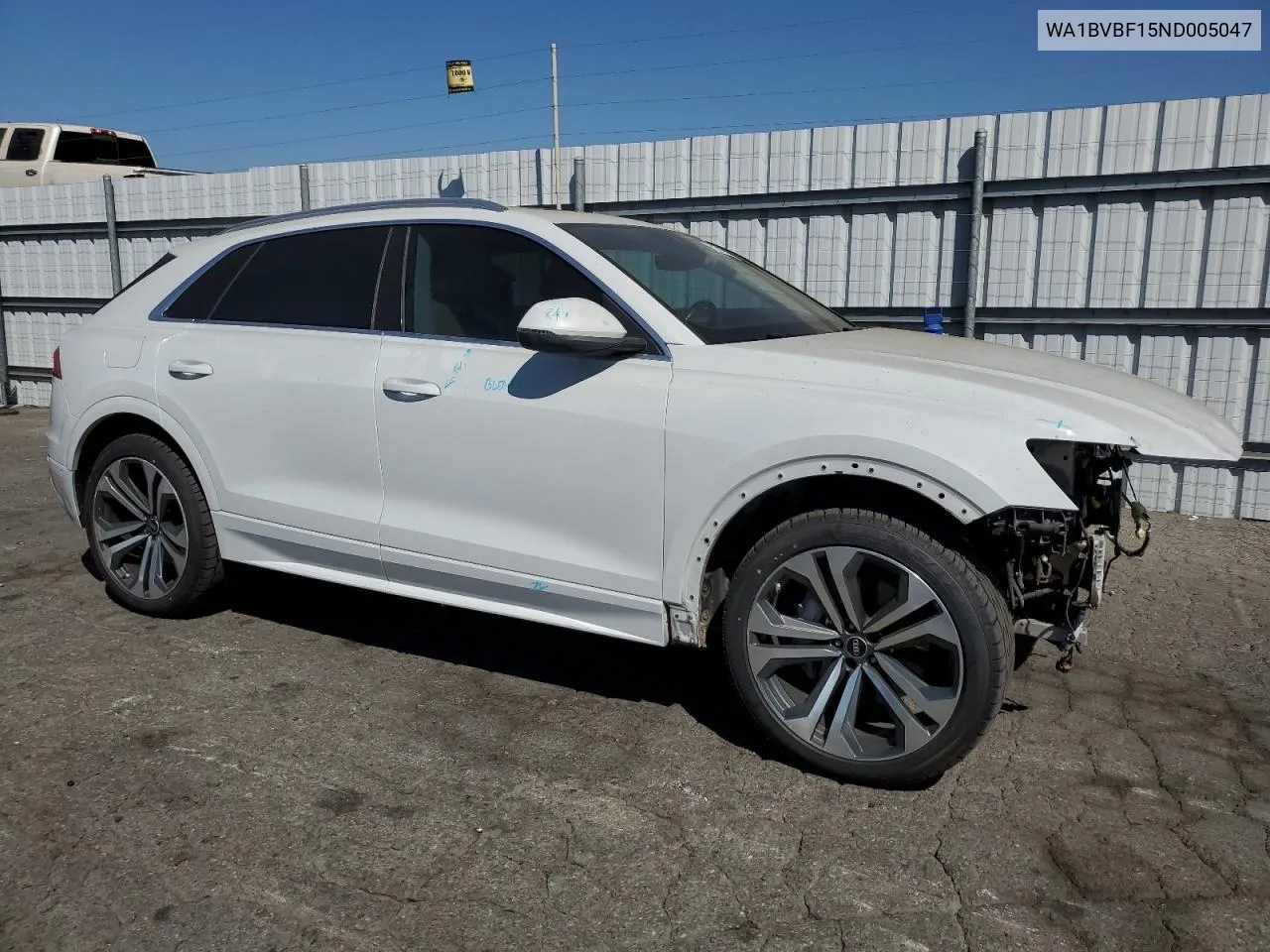 2022 Audi Q8 Premium Plus VIN: WA1BVBF15ND005047 Lot: 68349794