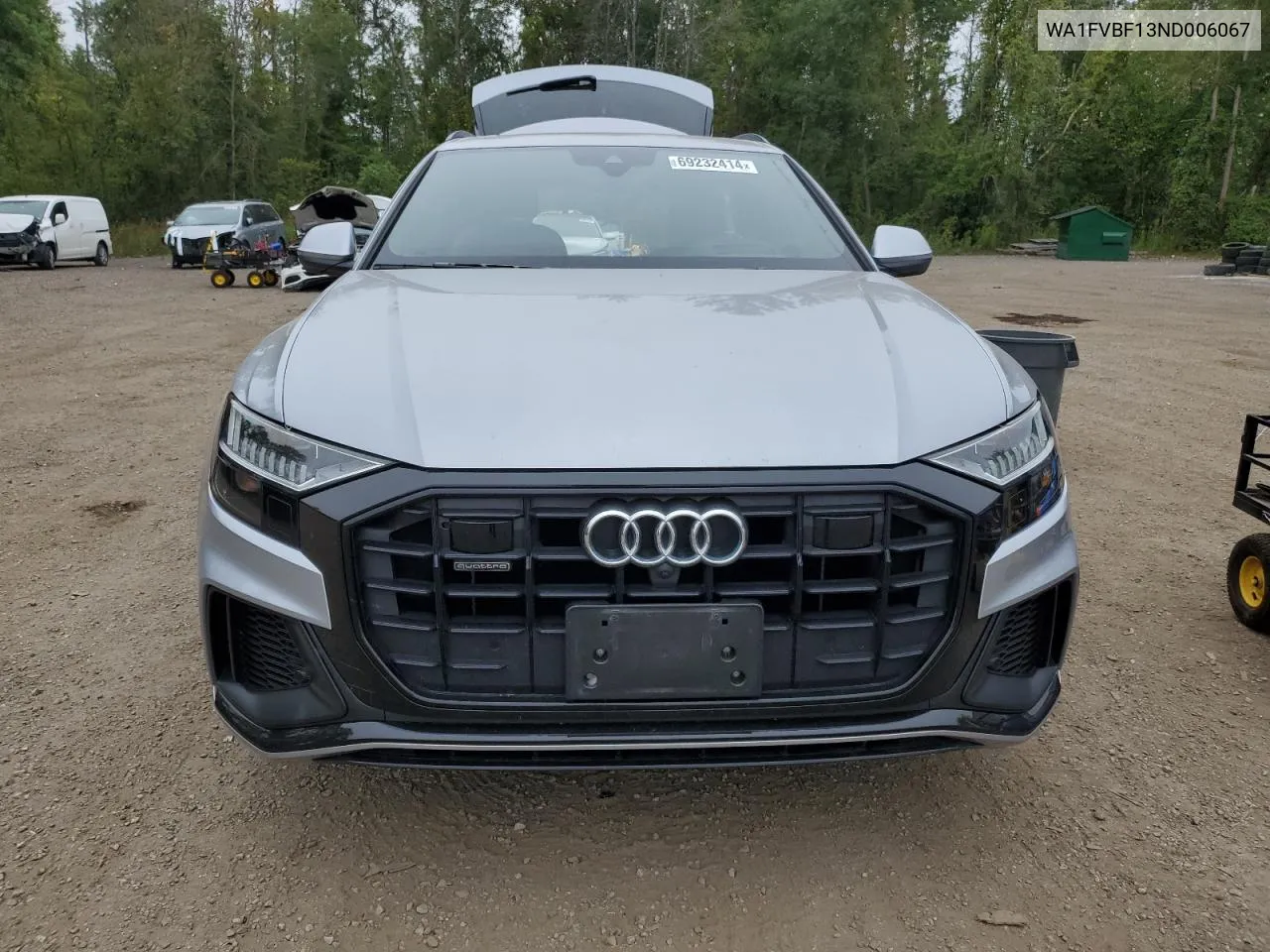 2022 Audi Q8 Prestige S-Line VIN: WA1FVBF13ND006067 Lot: 69232414