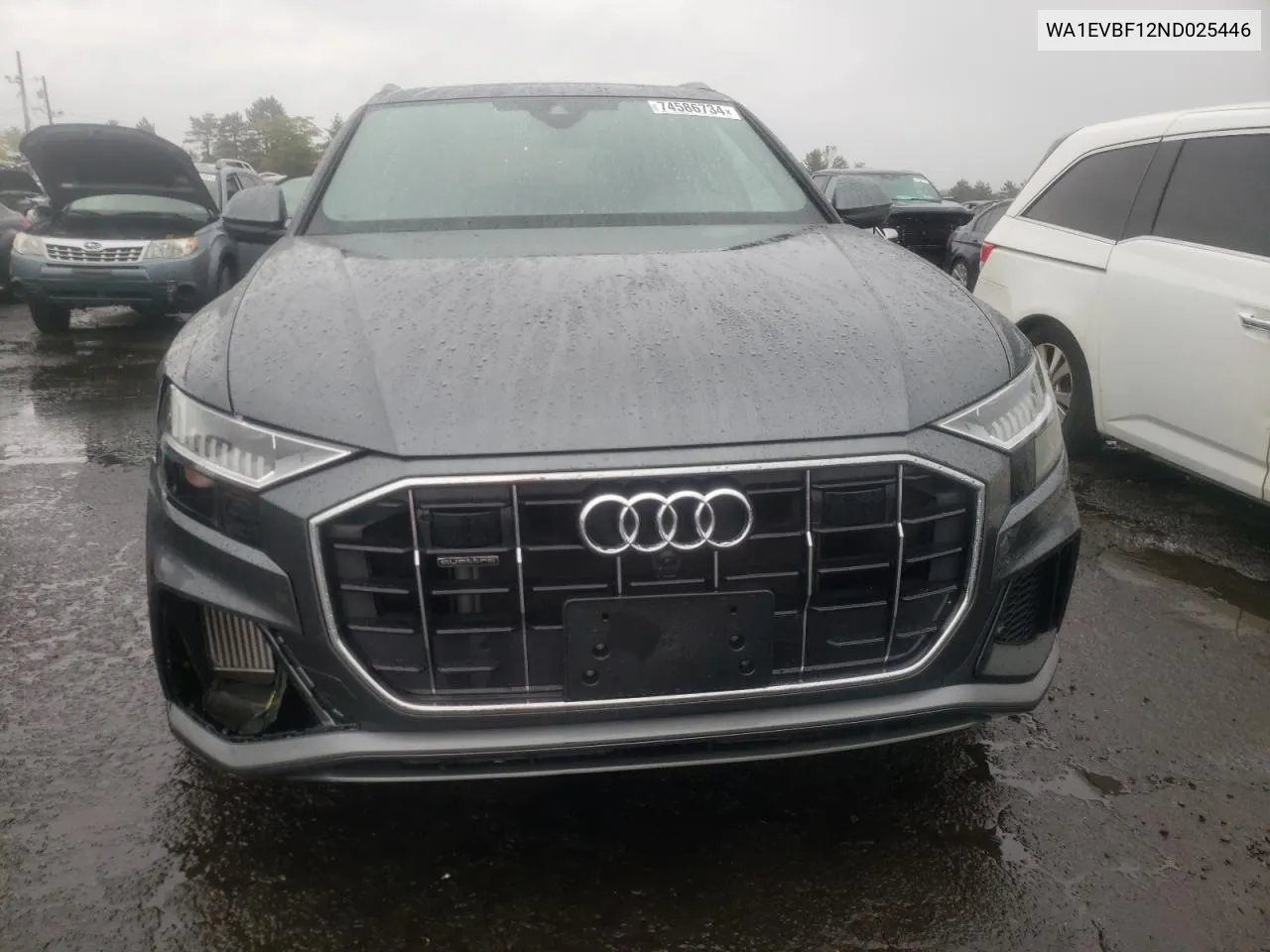 2022 Audi Q8 Premium Plus S-Line VIN: WA1EVBF12ND025446 Lot: 74586734