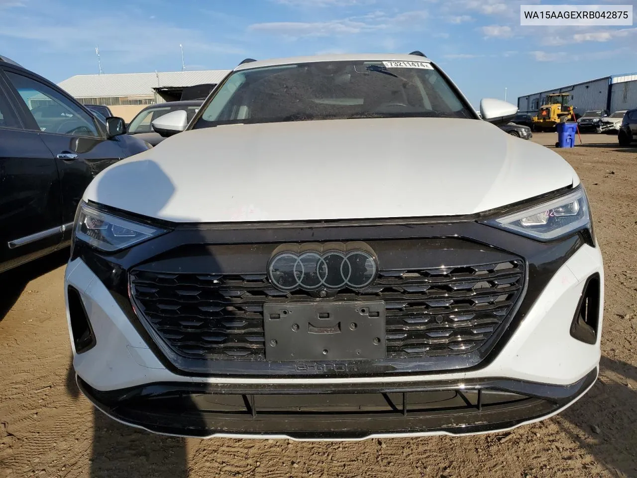 2024 Audi Q8 E-Tron Premium Plus VIN: WA15AAGEXRB042875 Lot: 73211474