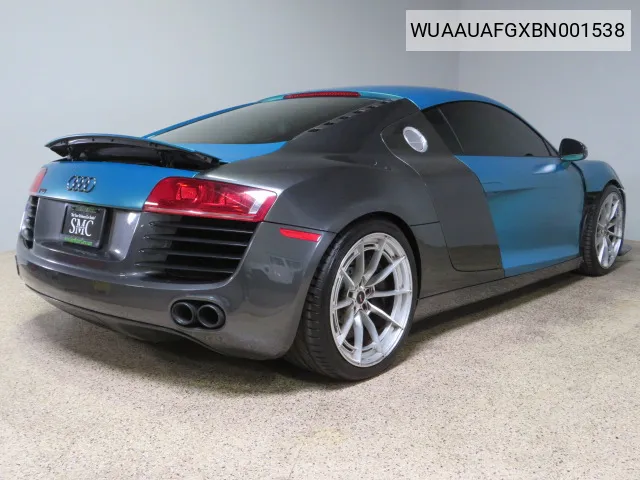 WUAAUAFGXBN001538 2011 Audi R8 4.2 Quattro