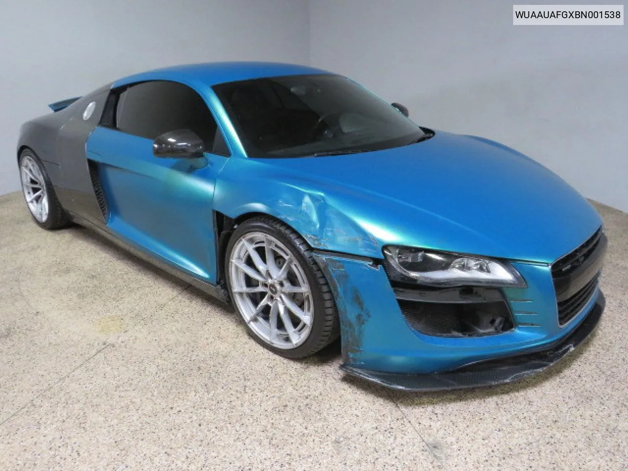 2011 Audi R8 4.2 Quattro VIN: WUAAUAFGXBN001538 Lot: 72457134