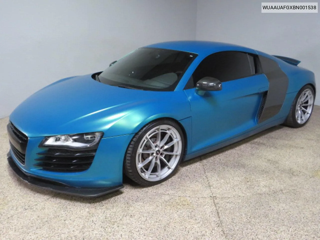 2011 Audi R8 4.2 Quattro VIN: WUAAUAFGXBN001538 Lot: 72457134