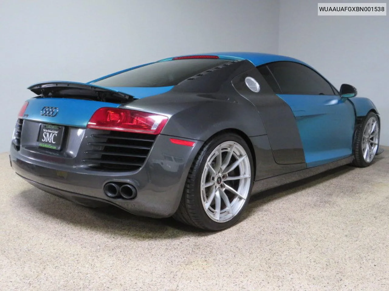 2011 Audi R8 4.2 Quattro VIN: WUAAUAFGXBN001538 Lot: 72457134