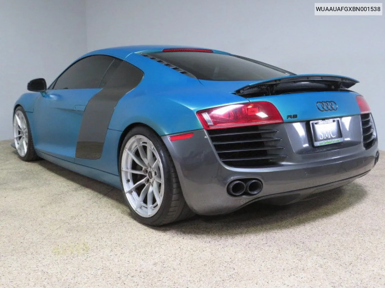 2011 Audi R8 4.2 Quattro VIN: WUAAUAFGXBN001538 Lot: 72457134