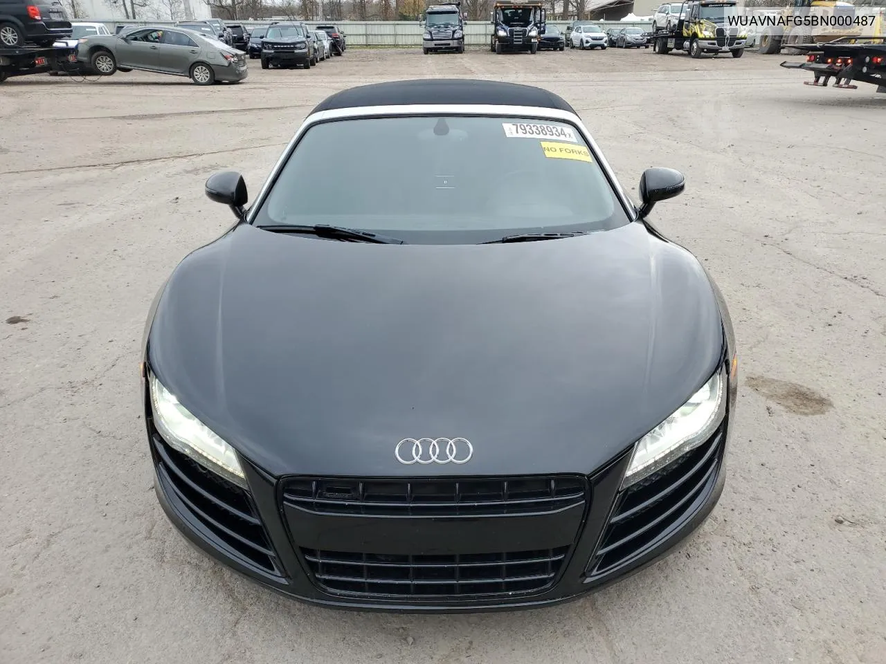 2011 Audi R8 5.2 Quattro VIN: WUAVNAFG5BN000487 Lot: 79338934