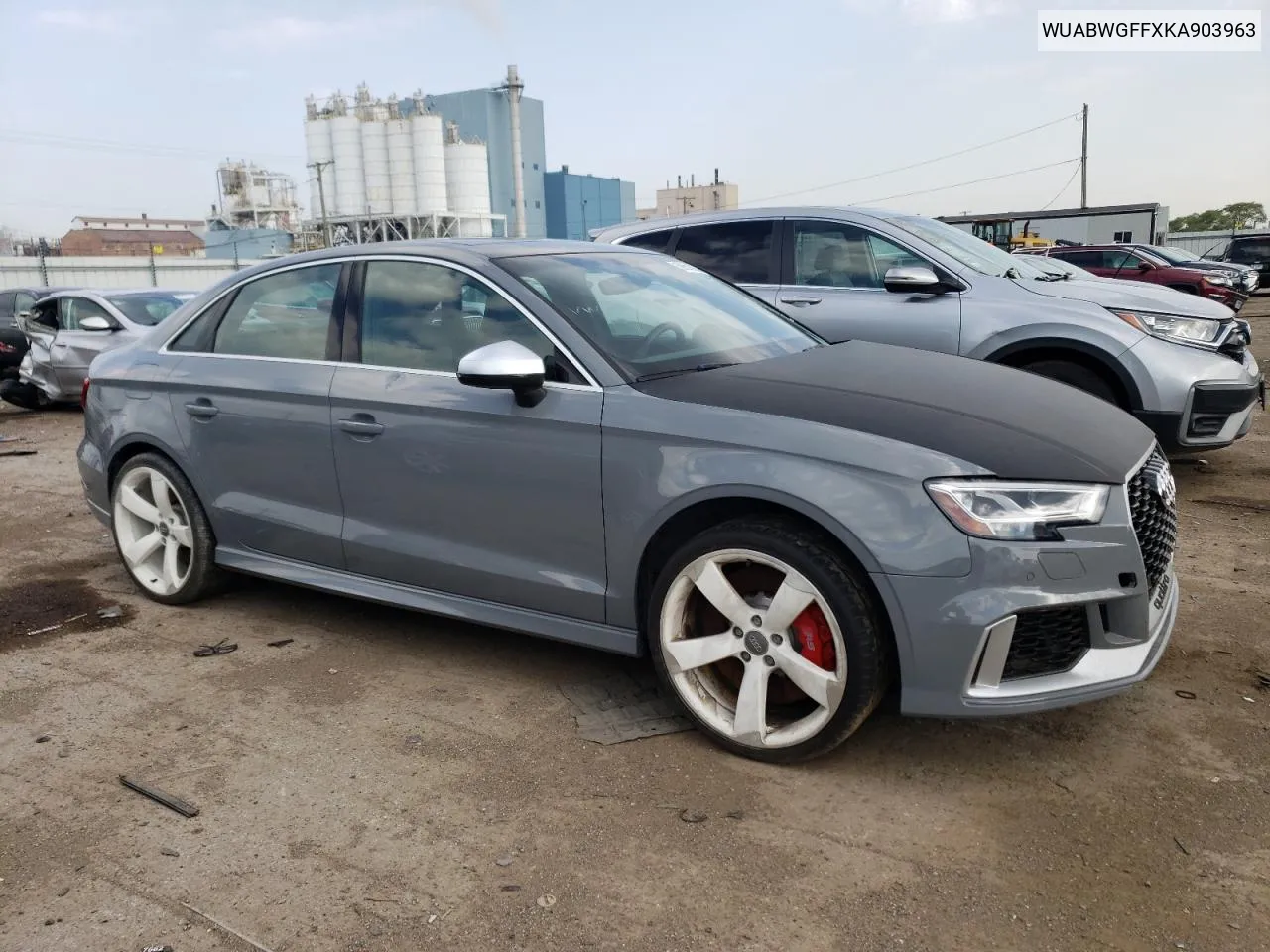 2019 Audi Rs3 VIN: WUABWGFFXKA903963 Lot: 59592684