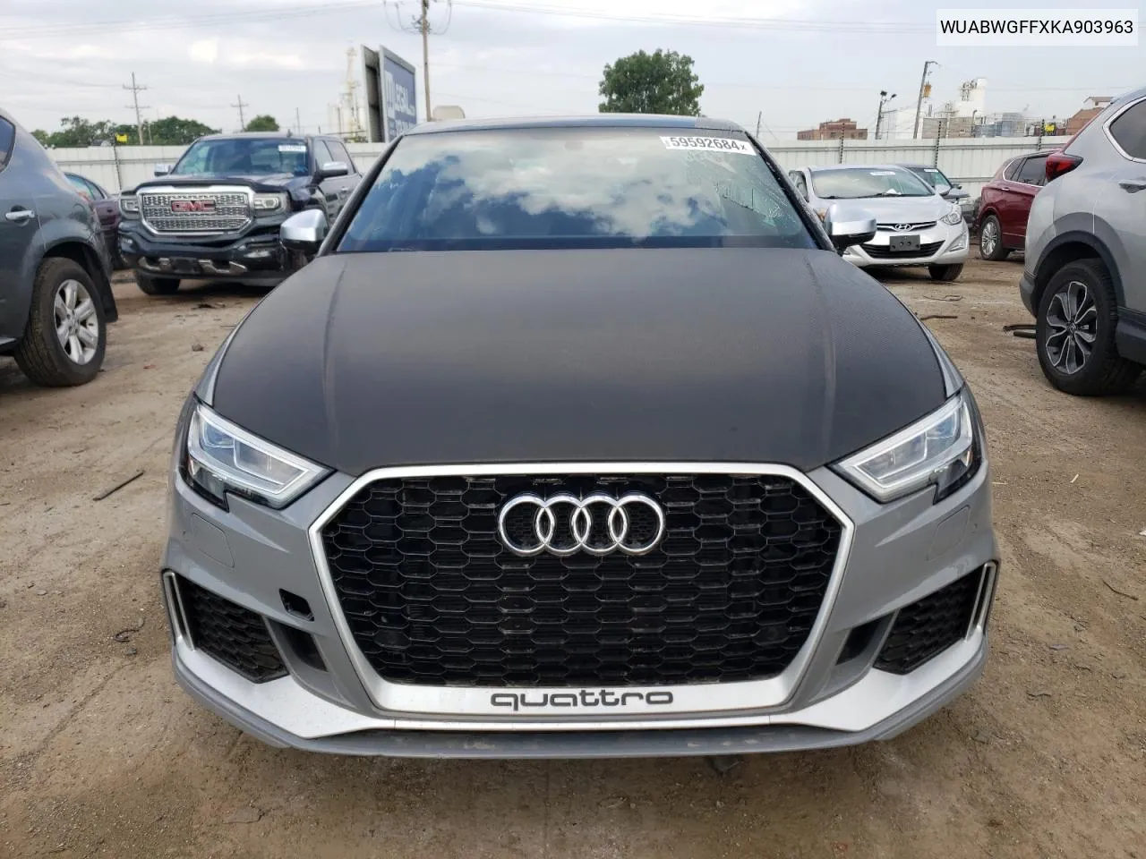 2019 Audi Rs3 VIN: WUABWGFFXKA903963 Lot: 59592684