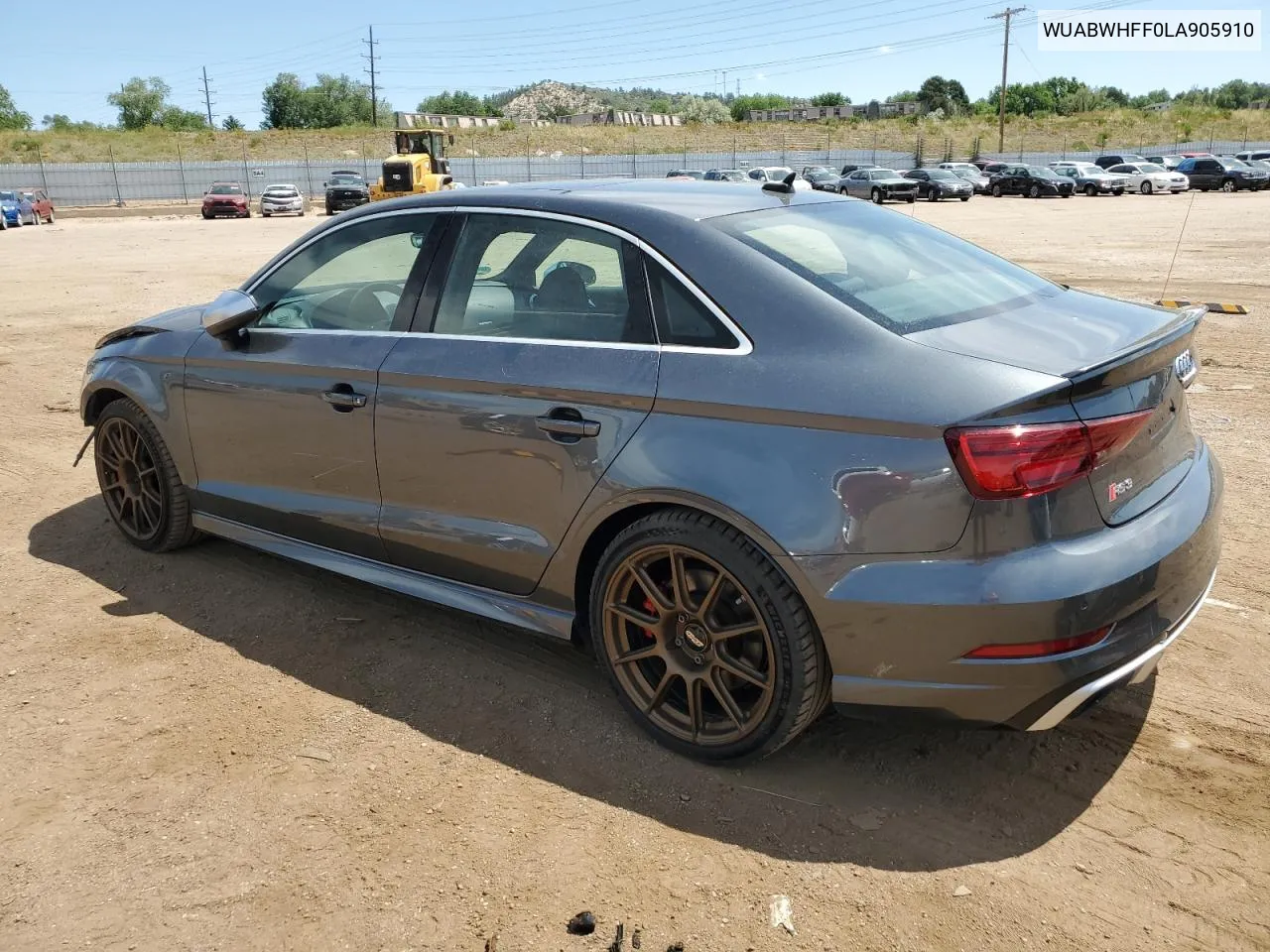 WUABWHFF0LA905910 2020 Audi Rs3