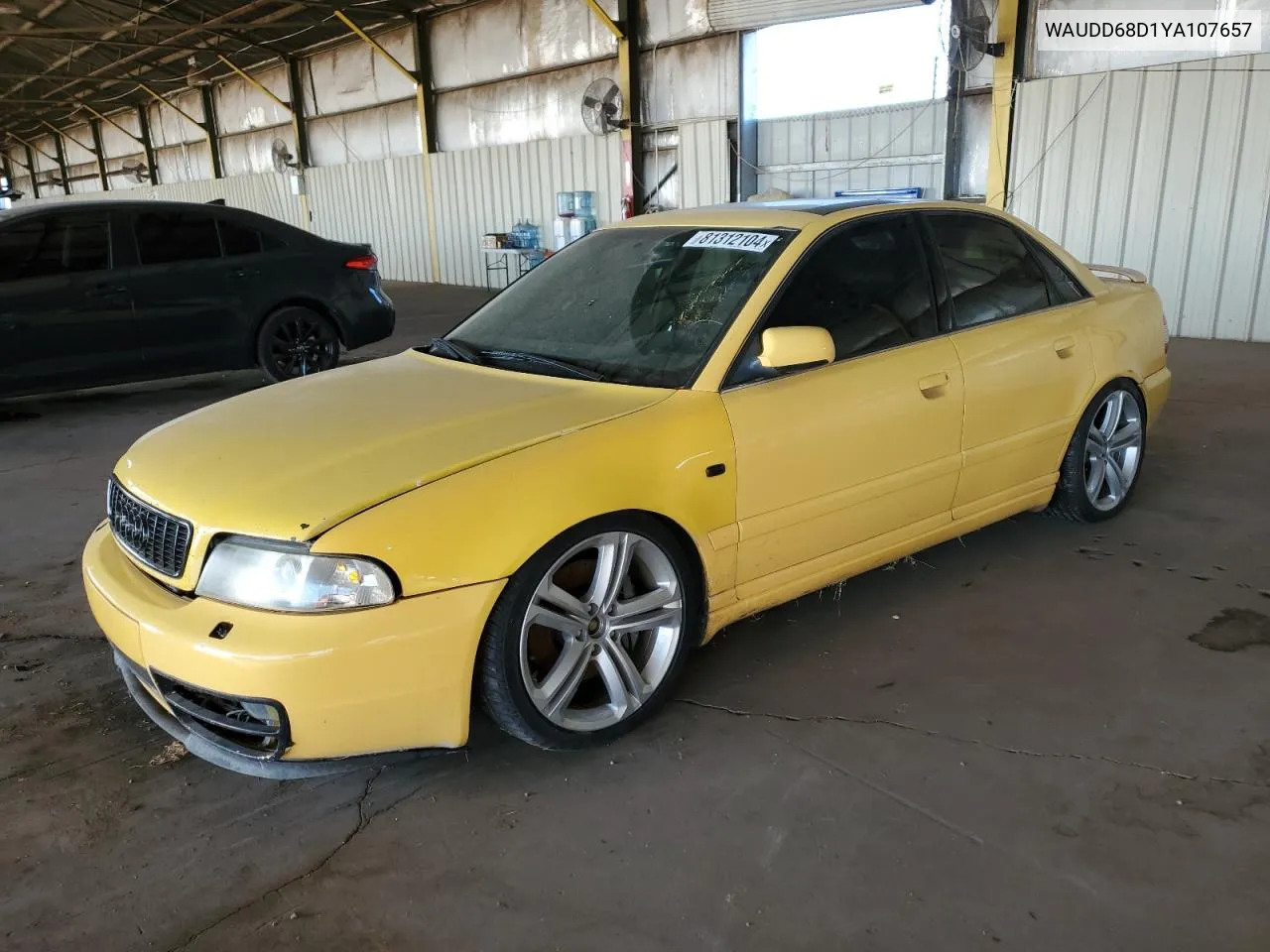 2000 Audi S4 2.7 Quattro VIN: WAUDD68D1YA107657 Lot: 81312104