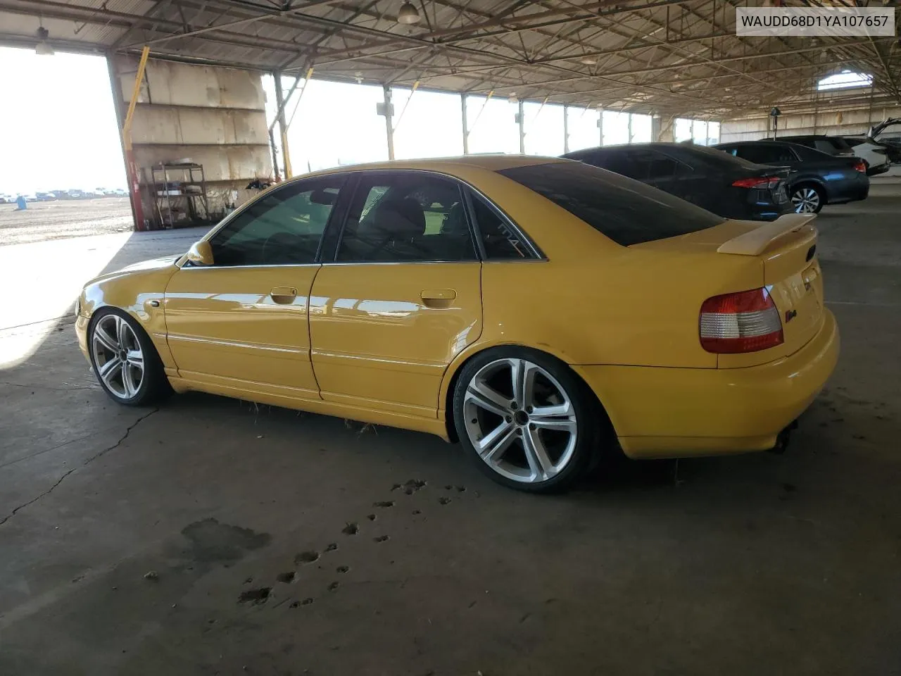 2000 Audi S4 2.7 Quattro VIN: WAUDD68D1YA107657 Lot: 81312104