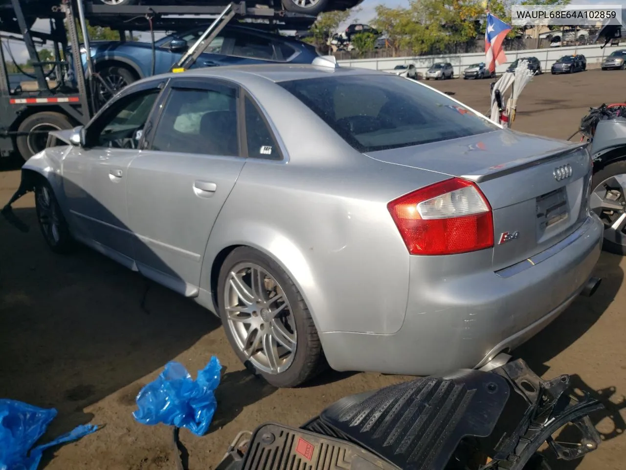 2004 Audi S4 VIN: WAUPL68E64A102859 Lot: 72573904