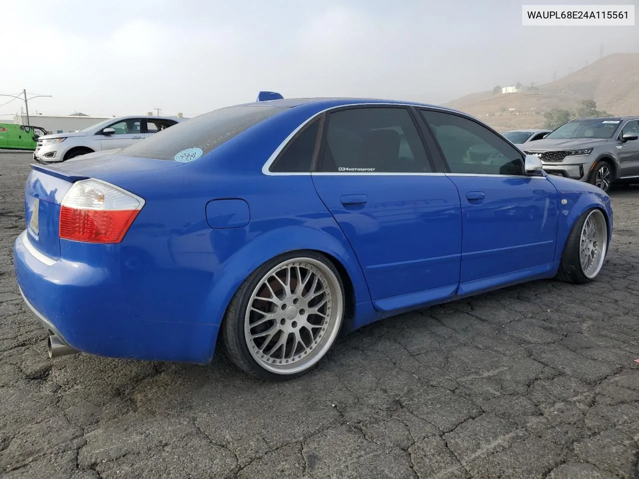 2004 Audi S4 VIN: WAUPL68E24A115561 Lot: 73191954