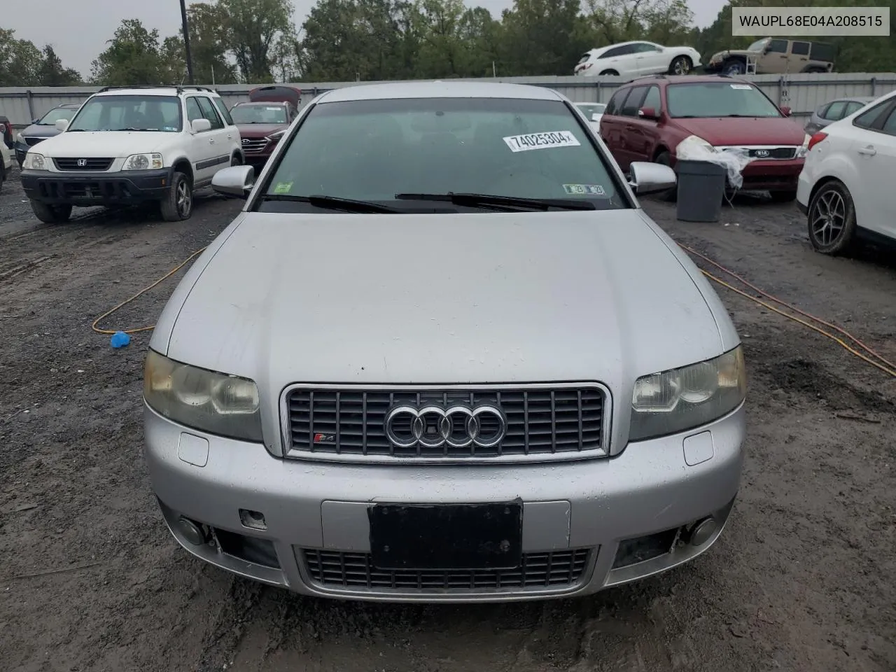 2004 Audi S4 VIN: WAUPL68E04A208515 Lot: 74025304