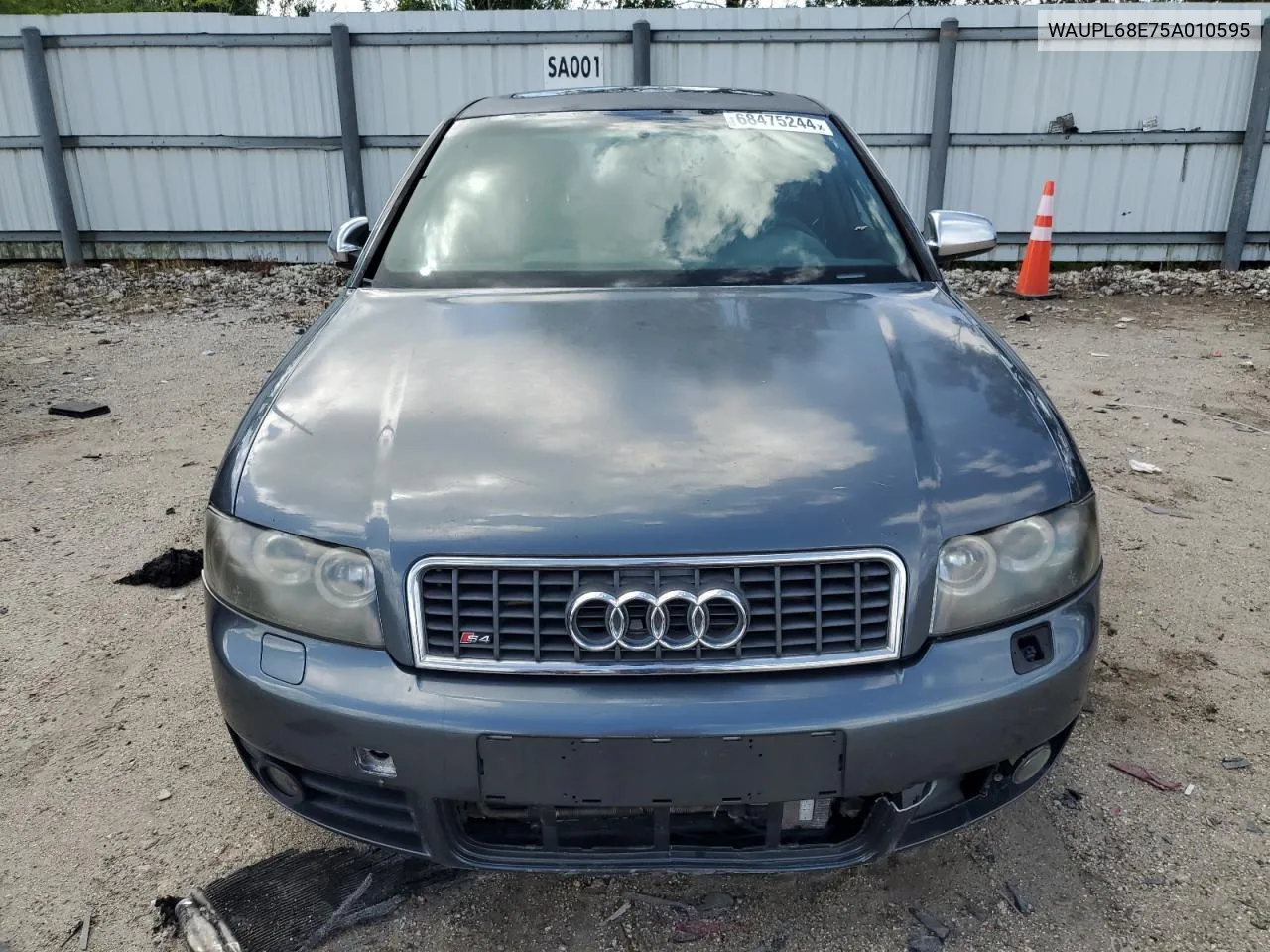 2005 Audi S4 VIN: WAUPL68E75A010595 Lot: 68475244