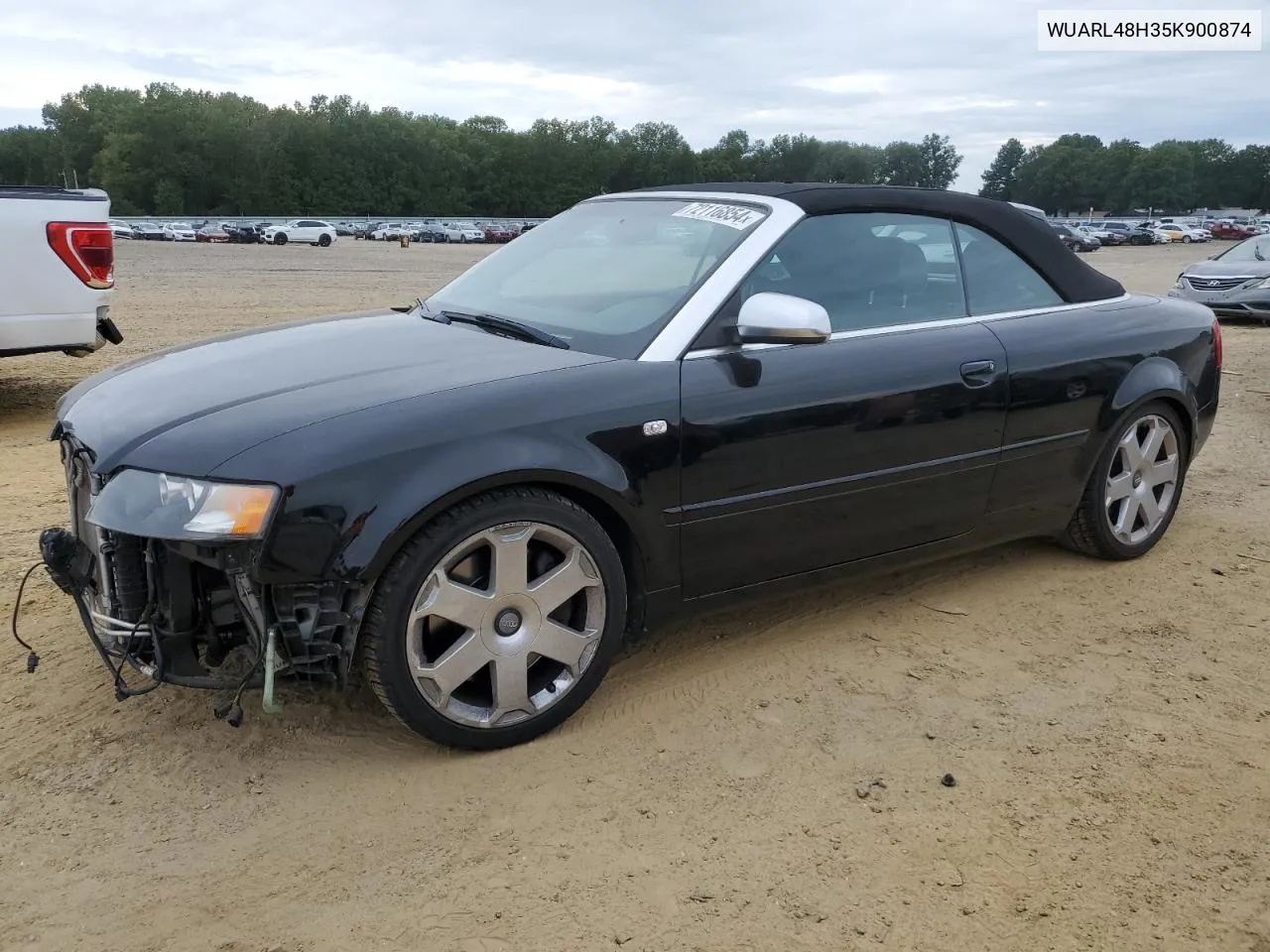 2005 Audi S4 Quattro Cabriolet VIN: WUARL48H35K900874 Lot: 72116854