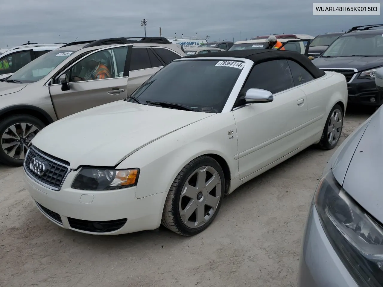 2005 Audi S4 Quattro Cabriolet VIN: WUARL48H65K901503 Lot: 76890114