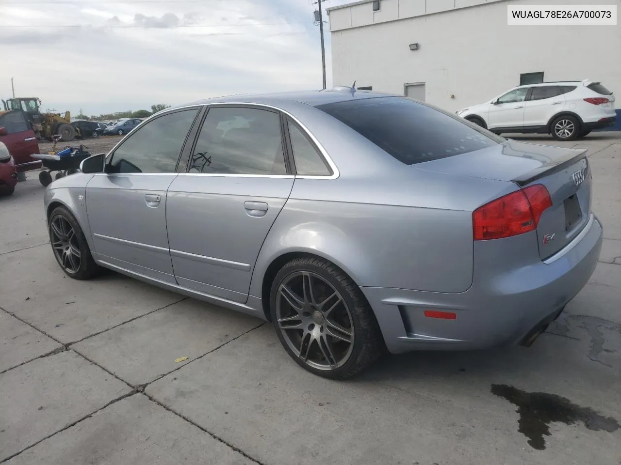 WUAGL78E26A700073 2006 Audi S4 Quattro