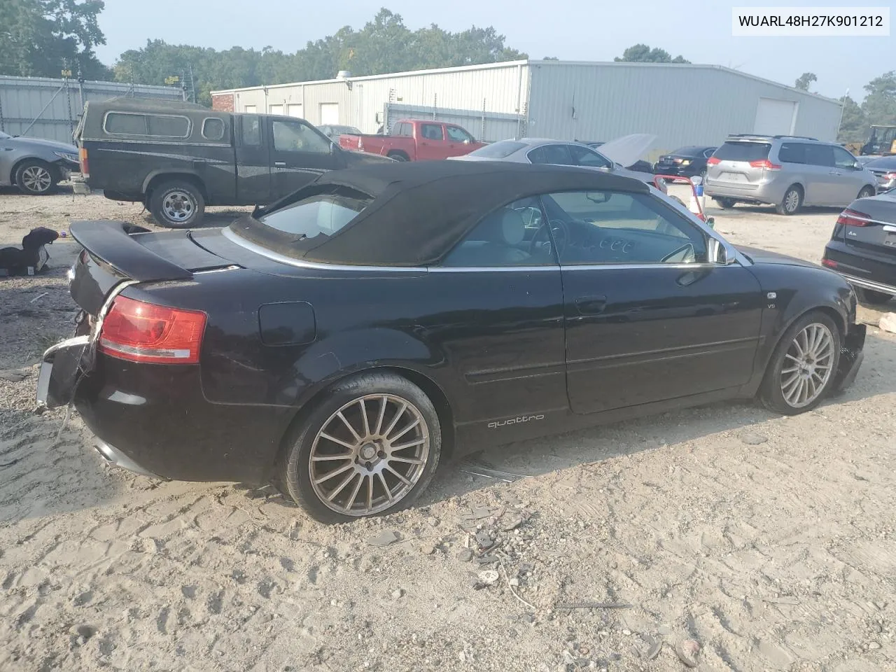 WUARL48H27K901212 2007 Audi S4 Quattro Cabriolet