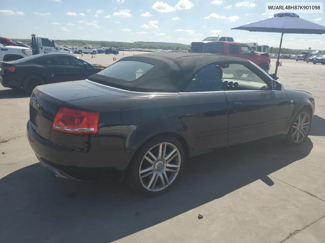 WUARL48H87K901098 2007 Audi S4 Quattro Cabriolet