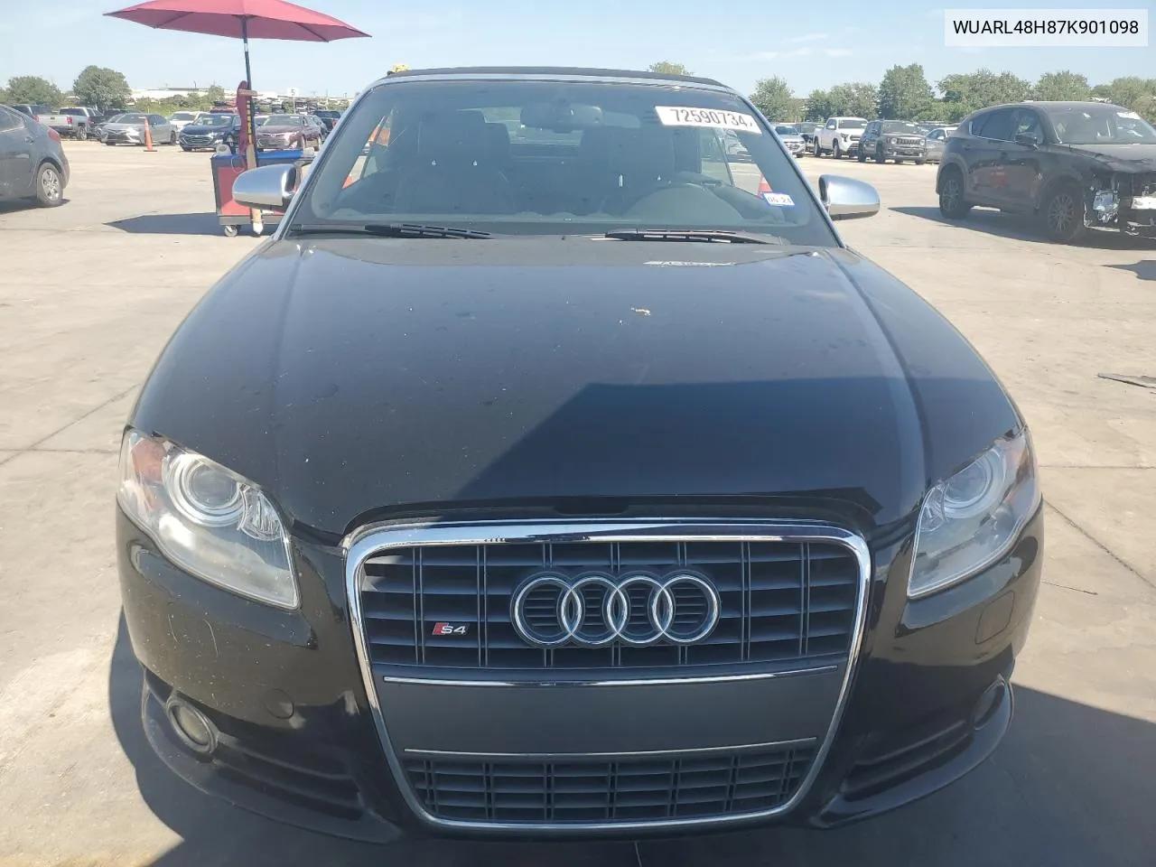 WUARL48H87K901098 2007 Audi S4 Quattro Cabriolet