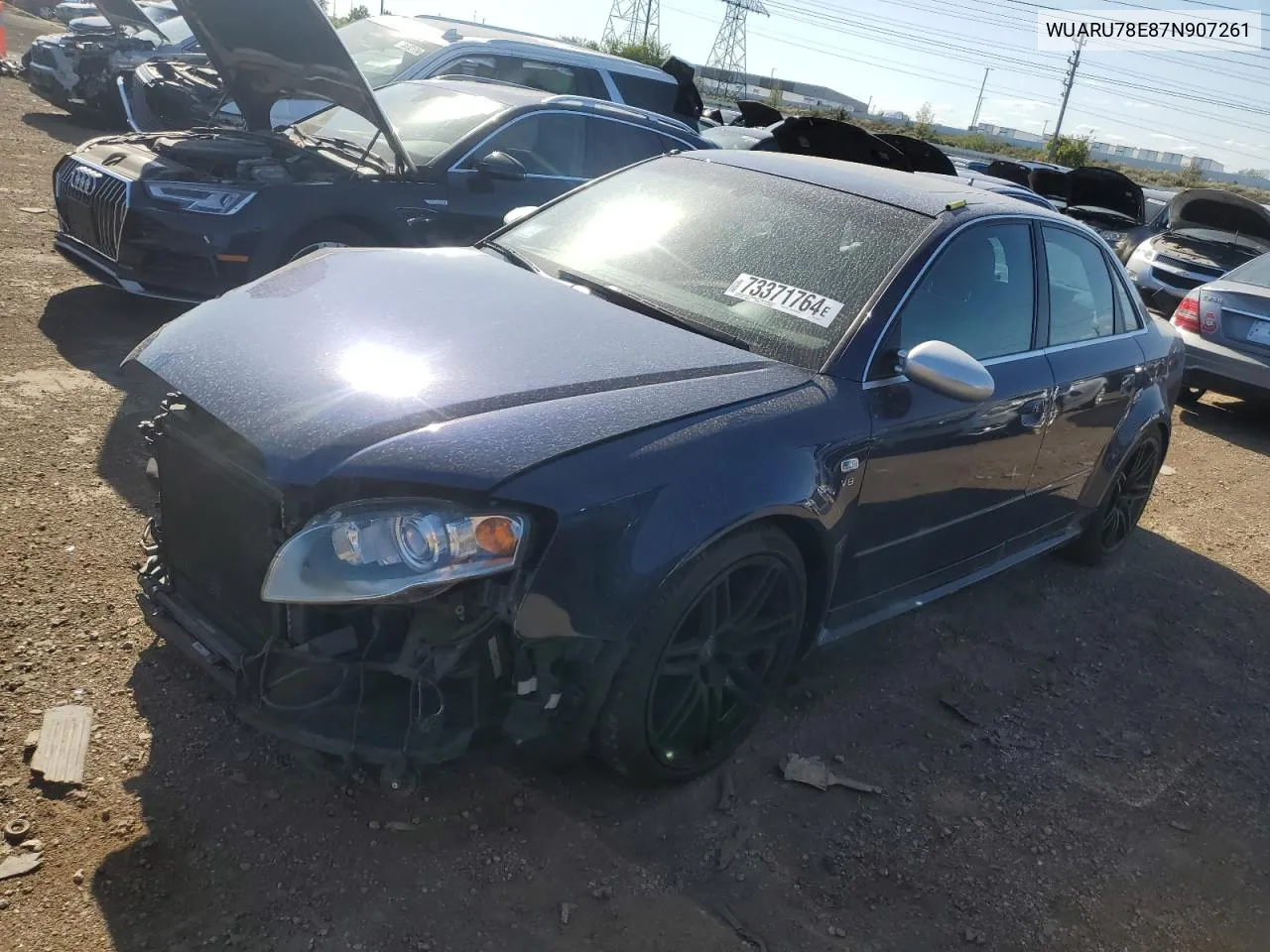 2007 Audi Rs4 Quattro VIN: WUARU78E87N907261 Lot: 73371764