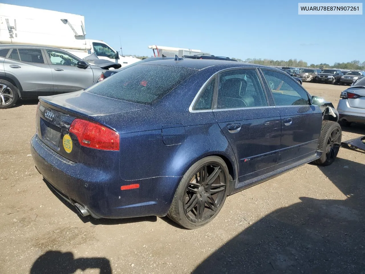 WUARU78E87N907261 2007 Audi Rs4 Quattro