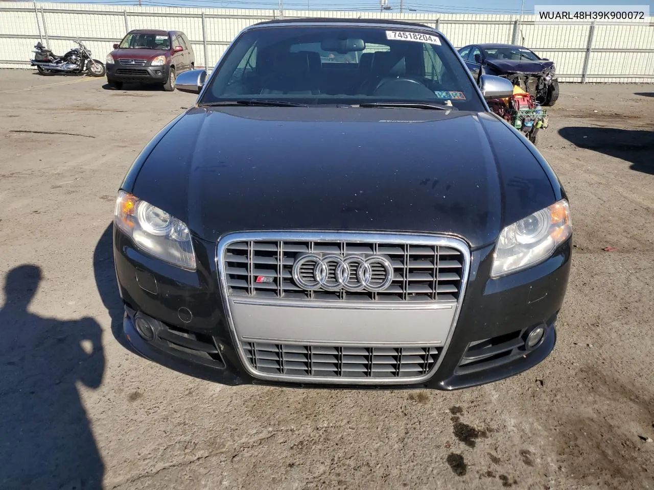 2009 Audi S4 Quattro Cabriolet VIN: WUARL48H39K900072 Lot: 74518204