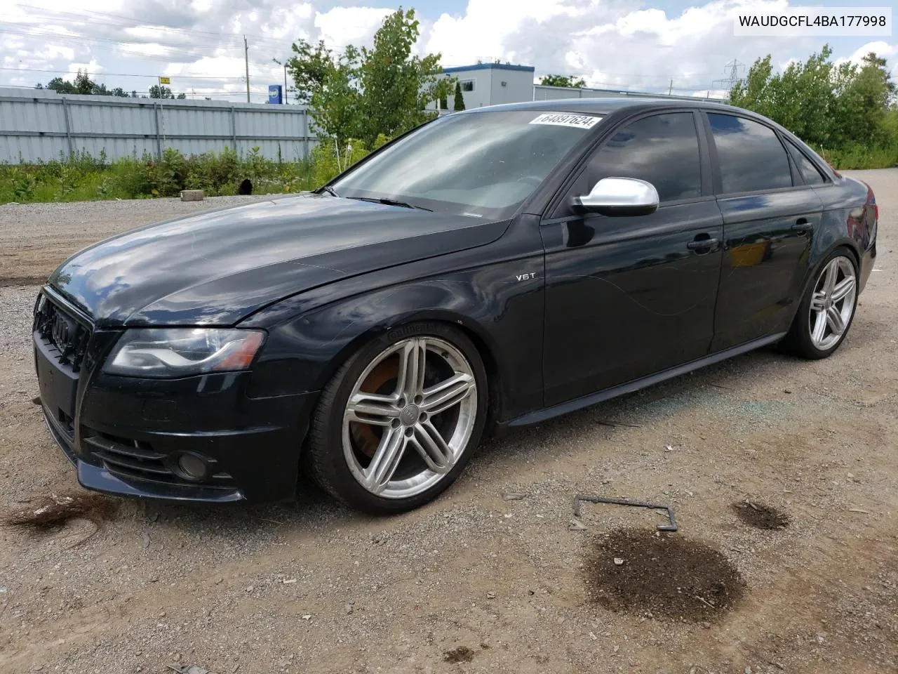 2011 Audi S4 Premium Plus VIN: WAUDGCFL4BA177998 Lot: 64897624