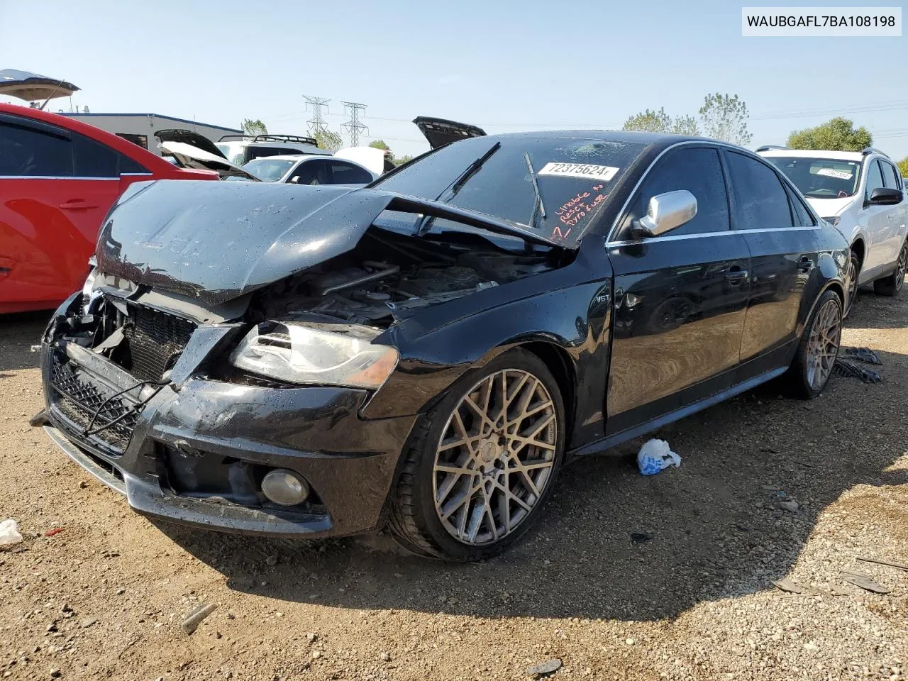 2011 Audi S4 Premium Plus VIN: WAUBGAFL7BA108198 Lot: 72375624