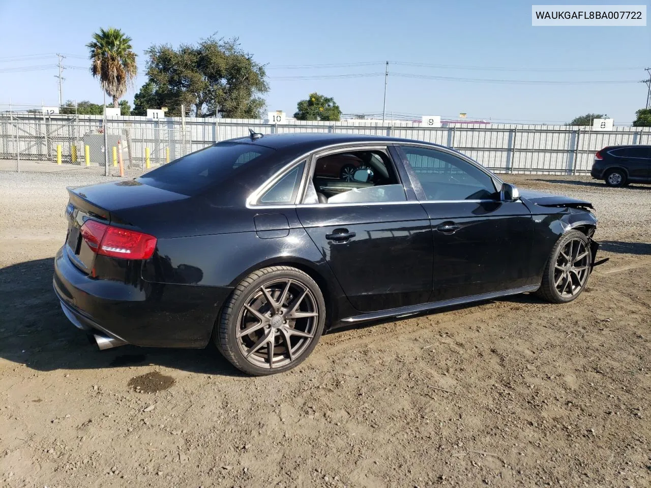 2011 Audi S4 Prestige VIN: WAUKGAFL8BA007722 Lot: 73880514