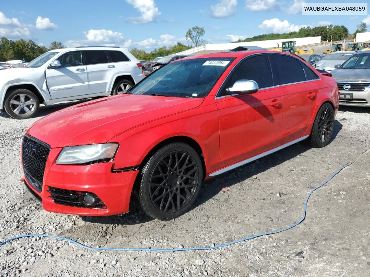 WAUBGAFLXBA048059 2011 Audi S4 Premium Plus