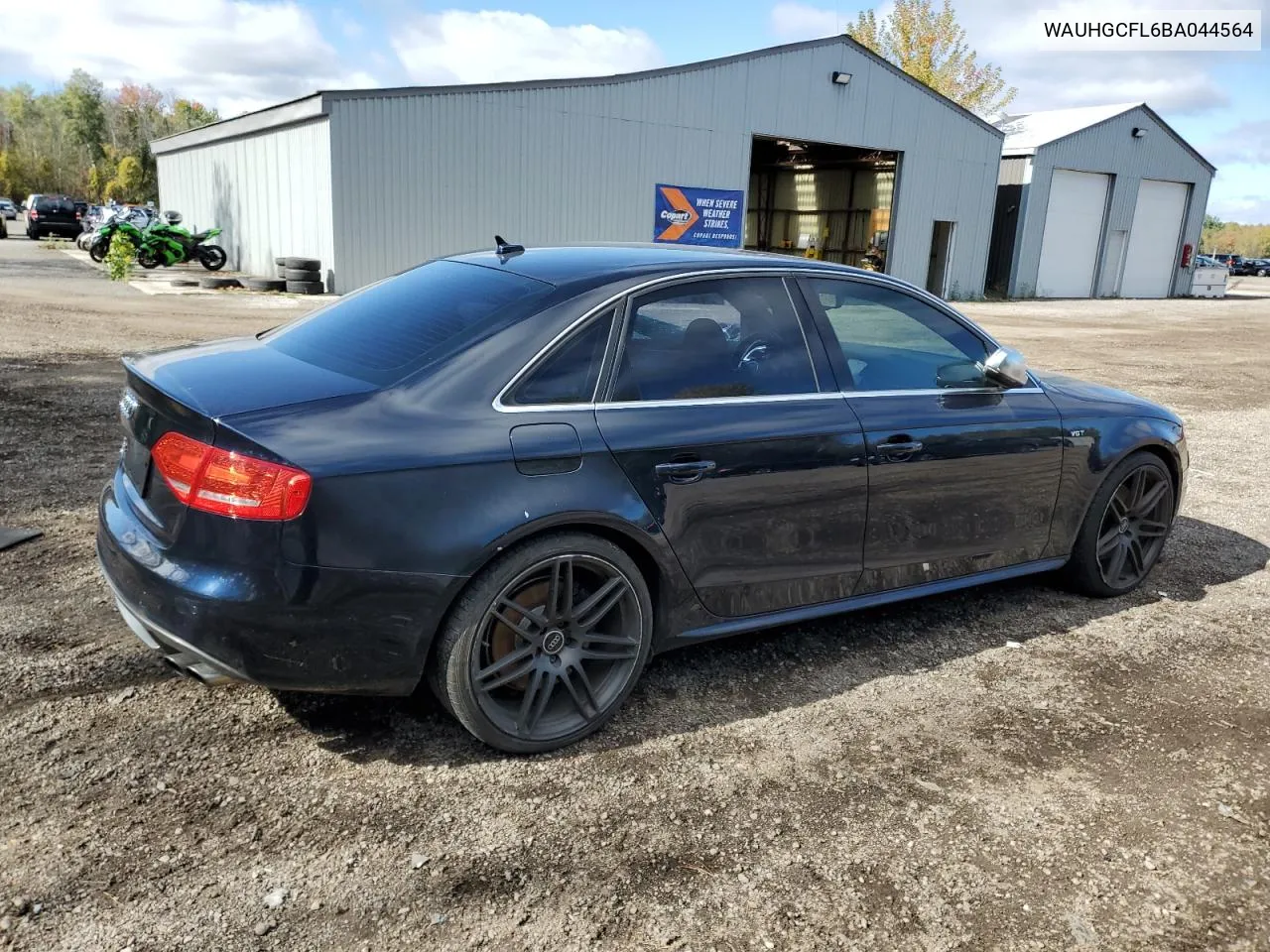 2011 Audi S4 Premium VIN: WAUHGCFL6BA044564 Lot: 74685444