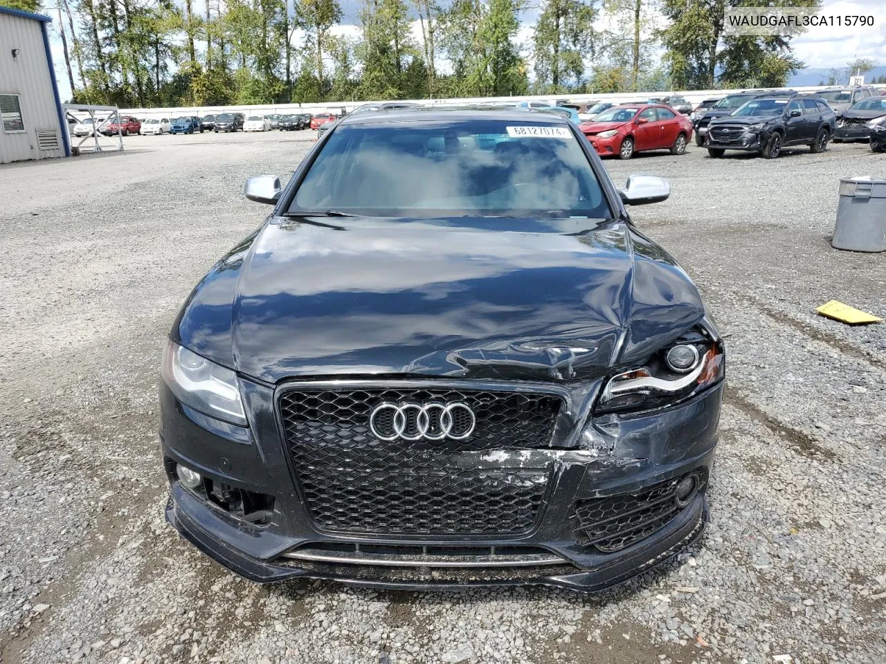 2012 Audi S4 Premium Plus VIN: WAUDGAFL3CA115790 Lot: 68127074