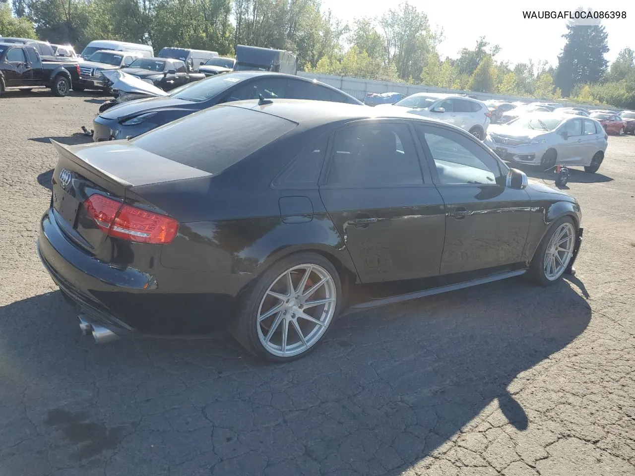 2012 Audi S4 Premium Plus VIN: WAUBGAFL0CA086398 Lot: 71500524