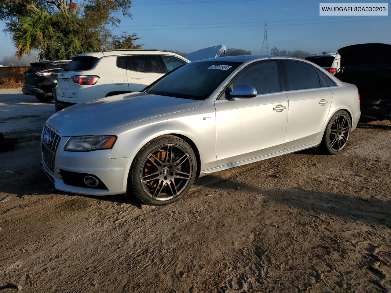 2012 Audi S4 Premium Plus VIN: WAUDGAFL8CA030203 Lot: 77311934