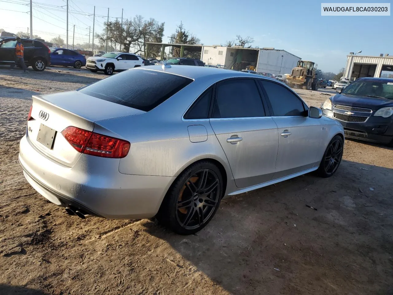 2012 Audi S4 Premium Plus VIN: WAUDGAFL8CA030203 Lot: 77311934