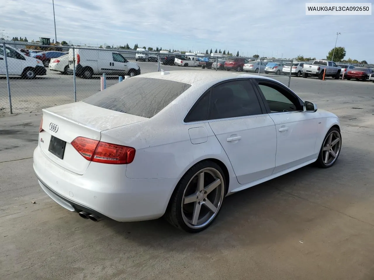 2012 Audi S4 Prestige VIN: WAUKGAFL3CA092650 Lot: 78747904